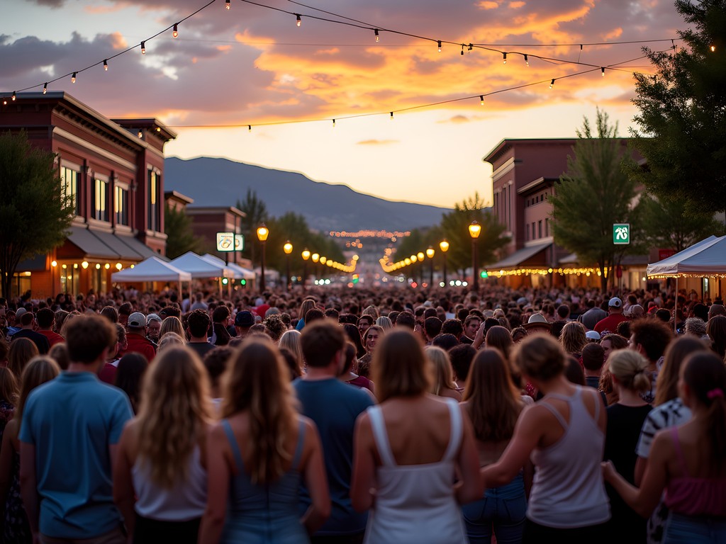 Summer evening free concert at Music on Main in downtown Bozeman