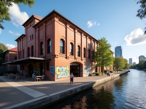Brisbane Powerhouse arts venue exterior with riverside setting