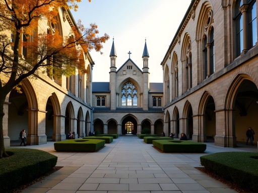 Restored Gothic Revival architecture of The Arts Centre in Christchurch