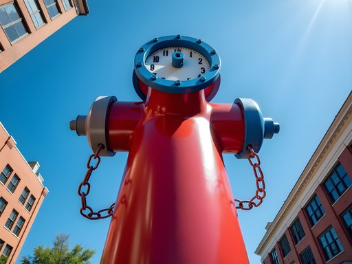 World's Largest Fire Hydrant art installation in downtown Columbia