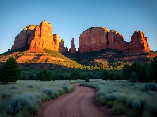 Traveler enjoying sunrise at Red Rocks Park near Denver