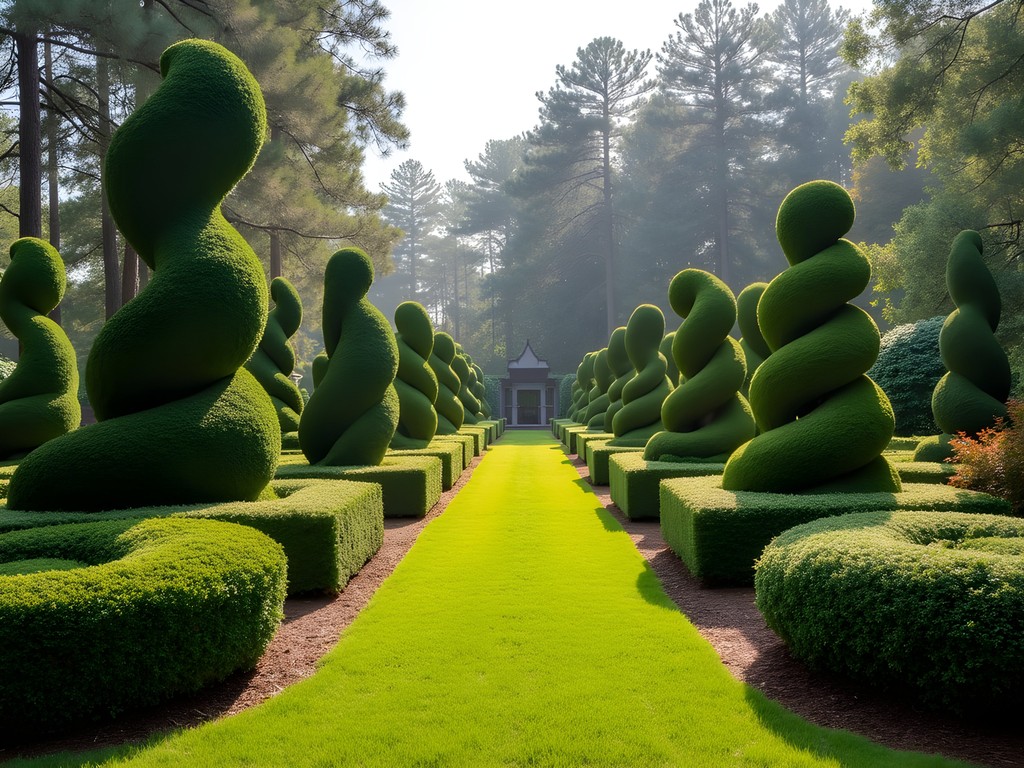 Unique living sculptures at Pearl Fryar's Topiary Garden near Florence, SC