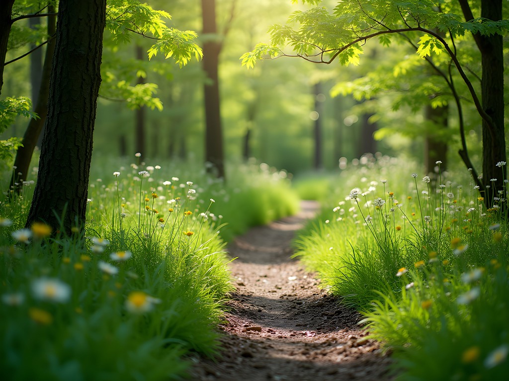 Hiking trail at Janet Huckabee Nature Center near Fort Smith