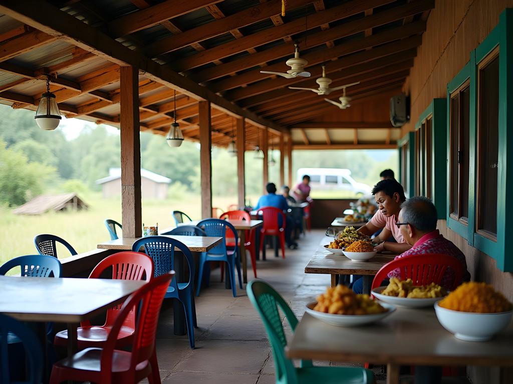 Traditional Javanese warung restaurant in Lelydorp serving authentic Indonesian-Surinamese fusion cuisine