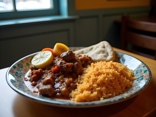 Authentic Somali food served at a family-owned restaurant in Lewiston