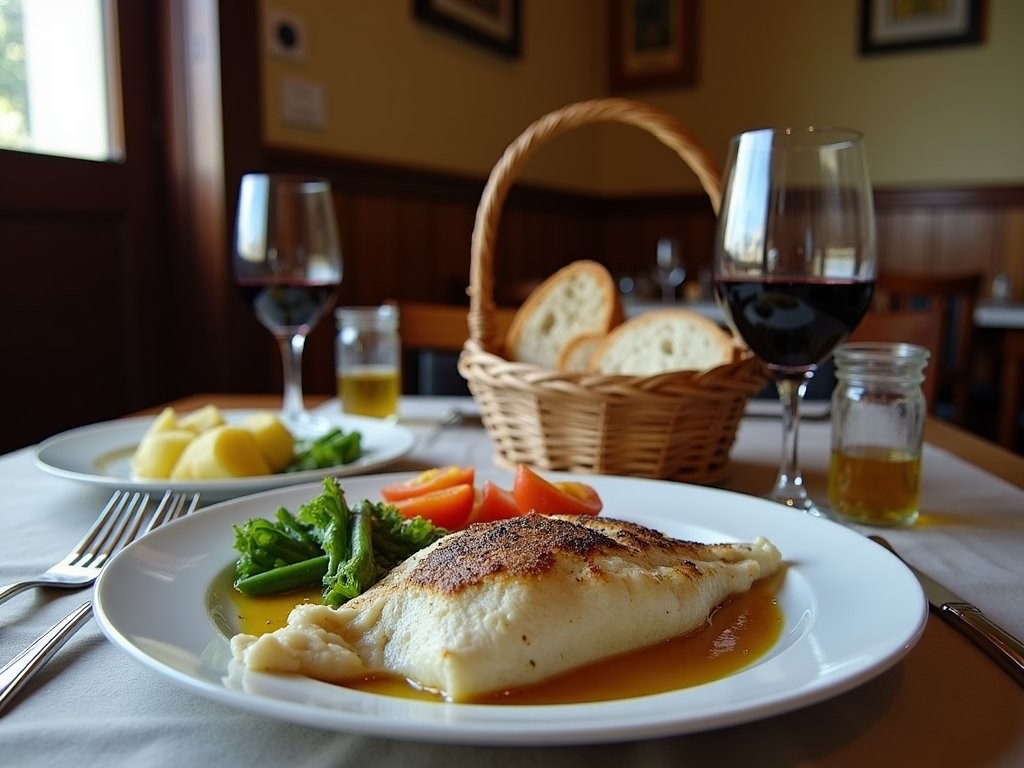 Authentic Portuguese meal at a local tasca in Lisbon