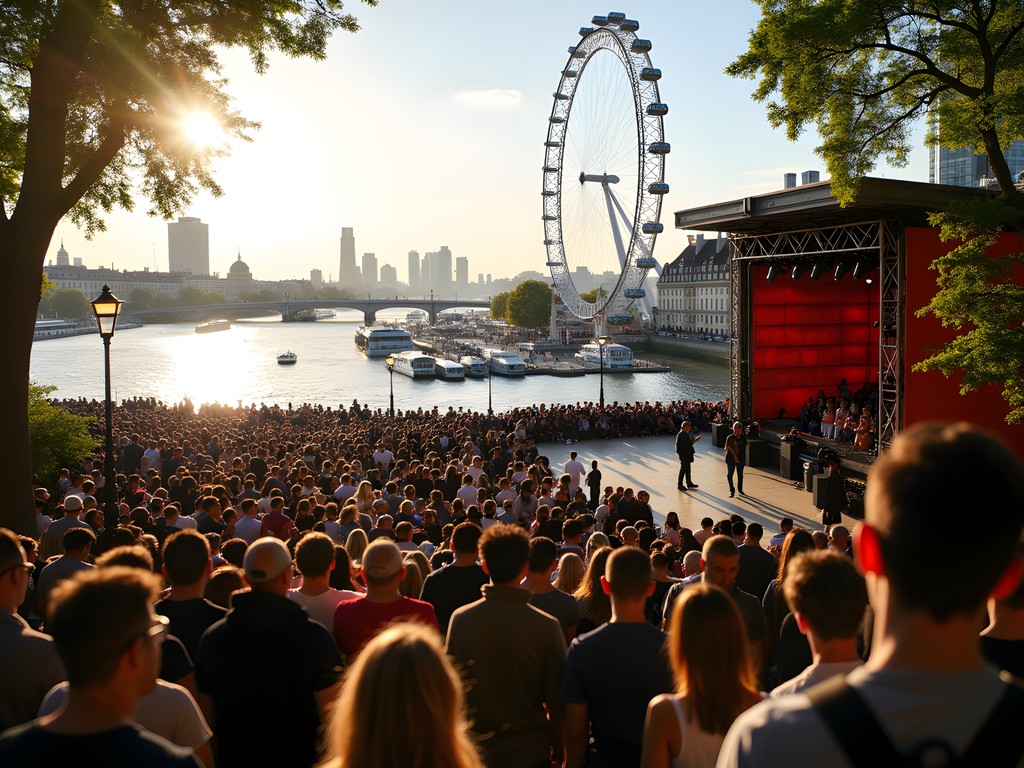 Free outdoor performance at Southbank Centre with Thames River view