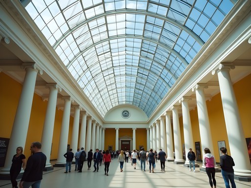 The stunning Great Court of the British Museum with its glass ceiling