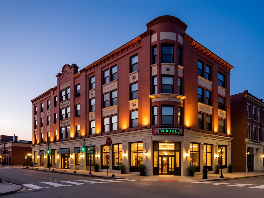 Historic Ariel on Broadway Hotel in downtown Lorain, Ohio