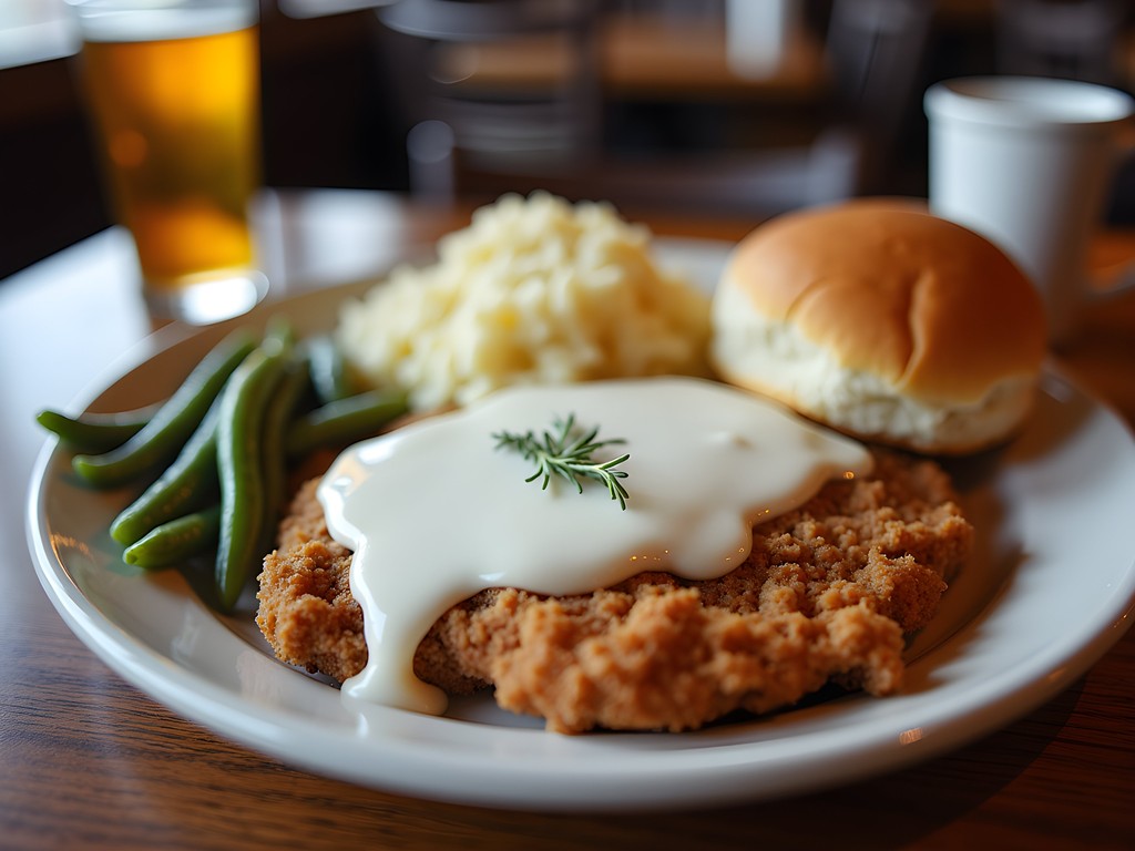 Chicken fried steak dinner at Mama Lou's Kitchen in Midwest City Oklahoma