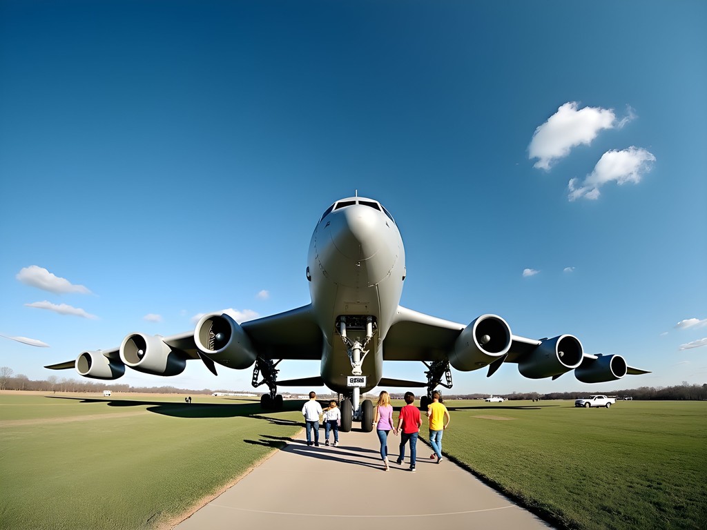 B-52 Stratofortress aircraft display at Tinker Air Force Base Heritage Airpark