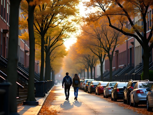 Street view of affordable accommodation options in Newark's University Heights district