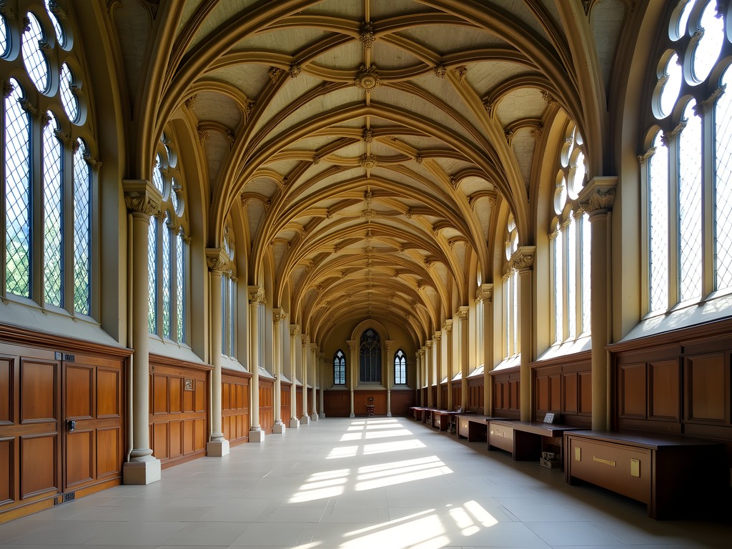 The ornate ceiling of the Divinity School in Oxford, famous as a Harry Potter filming location