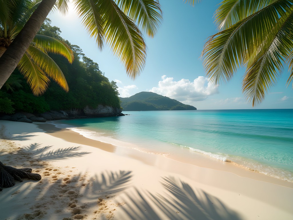 Pristine secluded beach on Koh Ta Kiev island near Sihanoukville