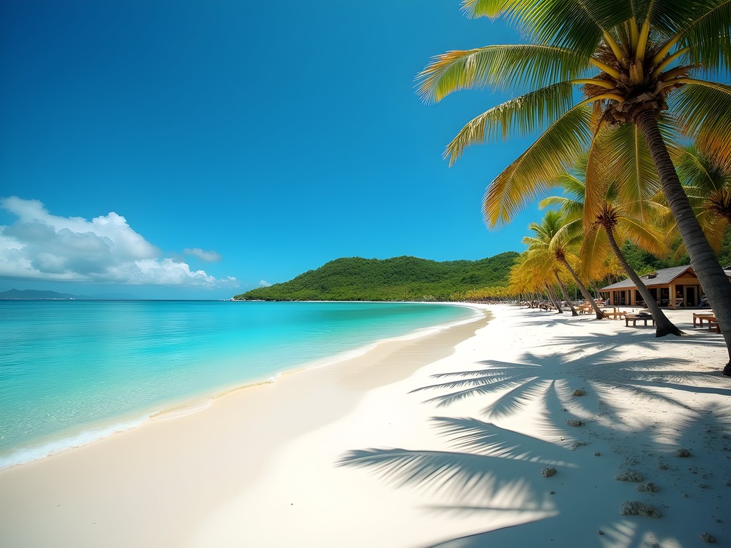 Pristine Darkwood Beach in Antigua with turquoise waters and white sand