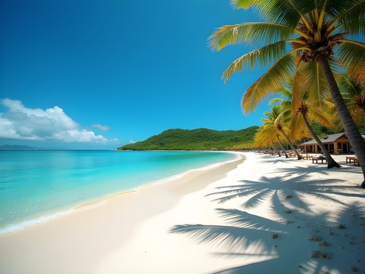 Pristine Darkwood Beach in Antigua with turquoise waters and white sand