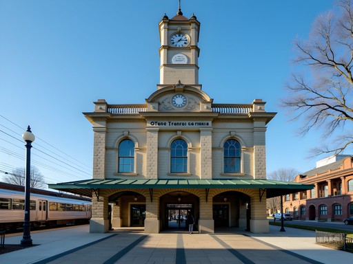 Exterior view of the historic Trenton Transit Center