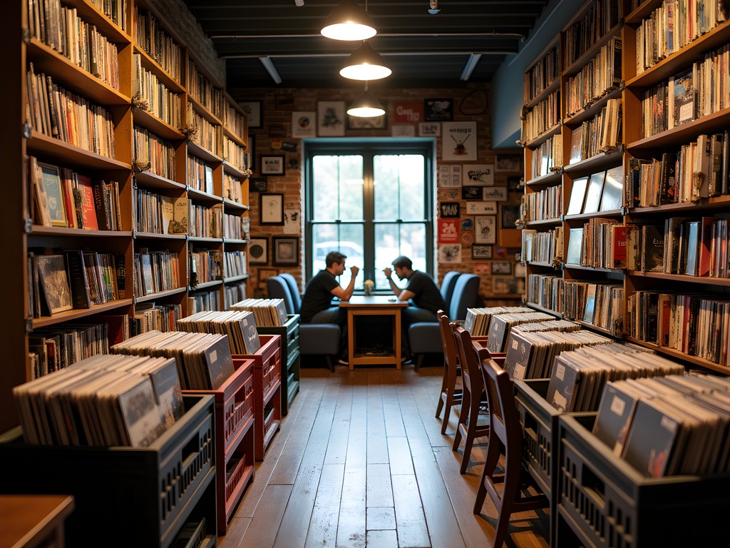 Interior of AFK Books & Records store in Virginia Beach