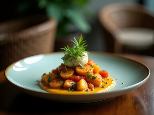 Elegant business dinner at a premium Bangalore restaurant with sophisticated Indian cuisine presentation