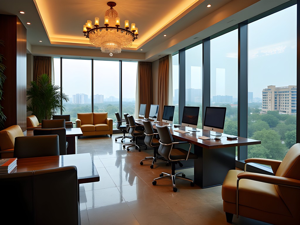 Business center in luxury Brazzaville hotel