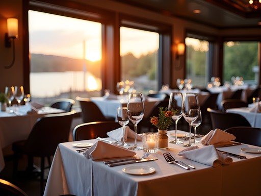 Elegant riverside restaurant in Charleston perfect for client dinners