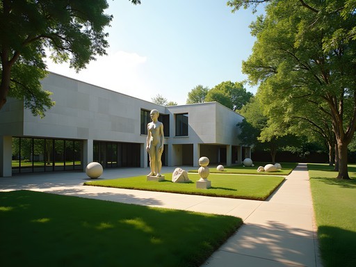 Nasher Sculpture Center garden with modern sculptures and thoughtful landscape design in Dallas