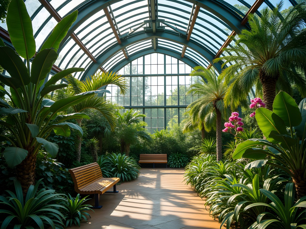 Fort Wayne Botanical Conservatory interior with tropical plants and peaceful atmosphere