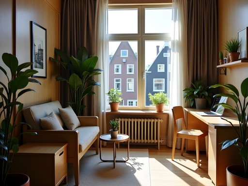 Business-friendly sustainable accommodation in Haarlem with workspace