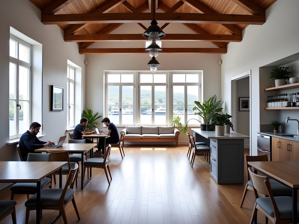 Modern coworking space in historic building in downtown Kingstown