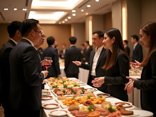 Professional networking event in upscale Kuala Lumpur venue
