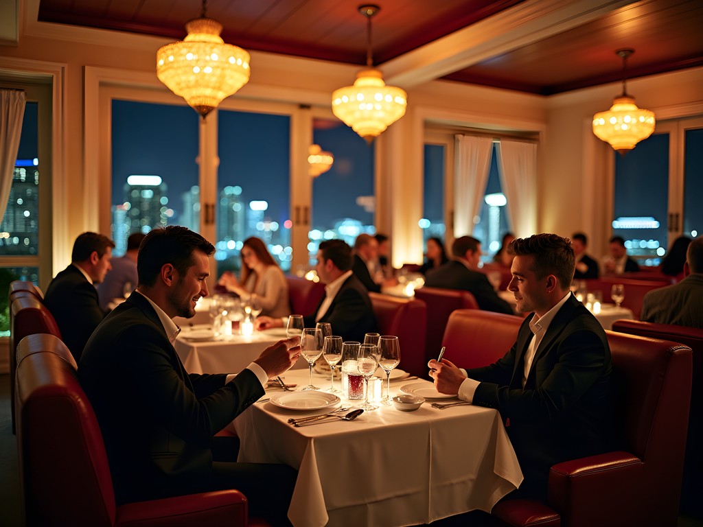 Upscale Miami restaurant setting perfect for business dinners