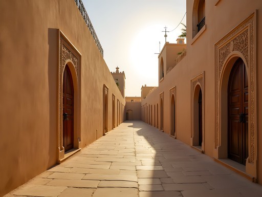Business traveler exploring the UNESCO Pearling Path heritage site in Muharraq, Bahrain