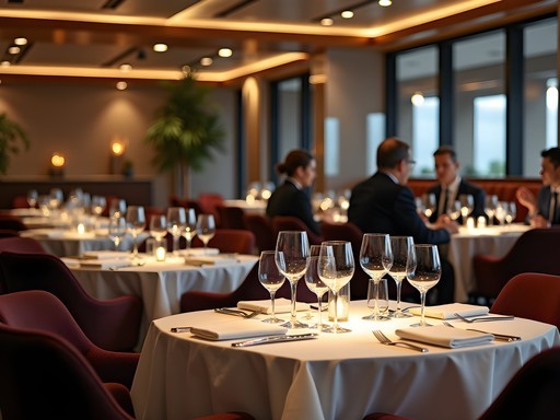 Upscale restaurant in Polokwane suitable for business dinners with elegant table settings
