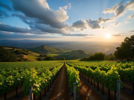 Panoramic view of Silicon Valley from Ridge Vineyards tasting room