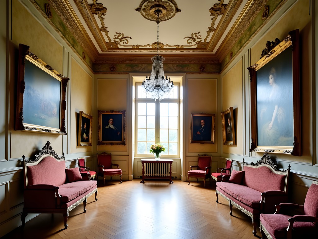 Elegant interior of Museum Van Loon showing period furniture and architectural details