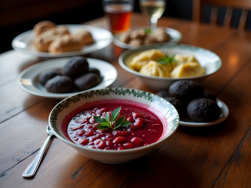 Authentic Eastern European spread at Taste of Europe restaurant in Arlington