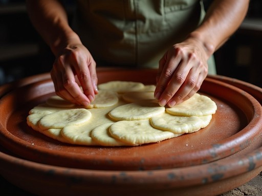 Traditional cassava bread making demonstration at Ruta del Casabe in Caguas
