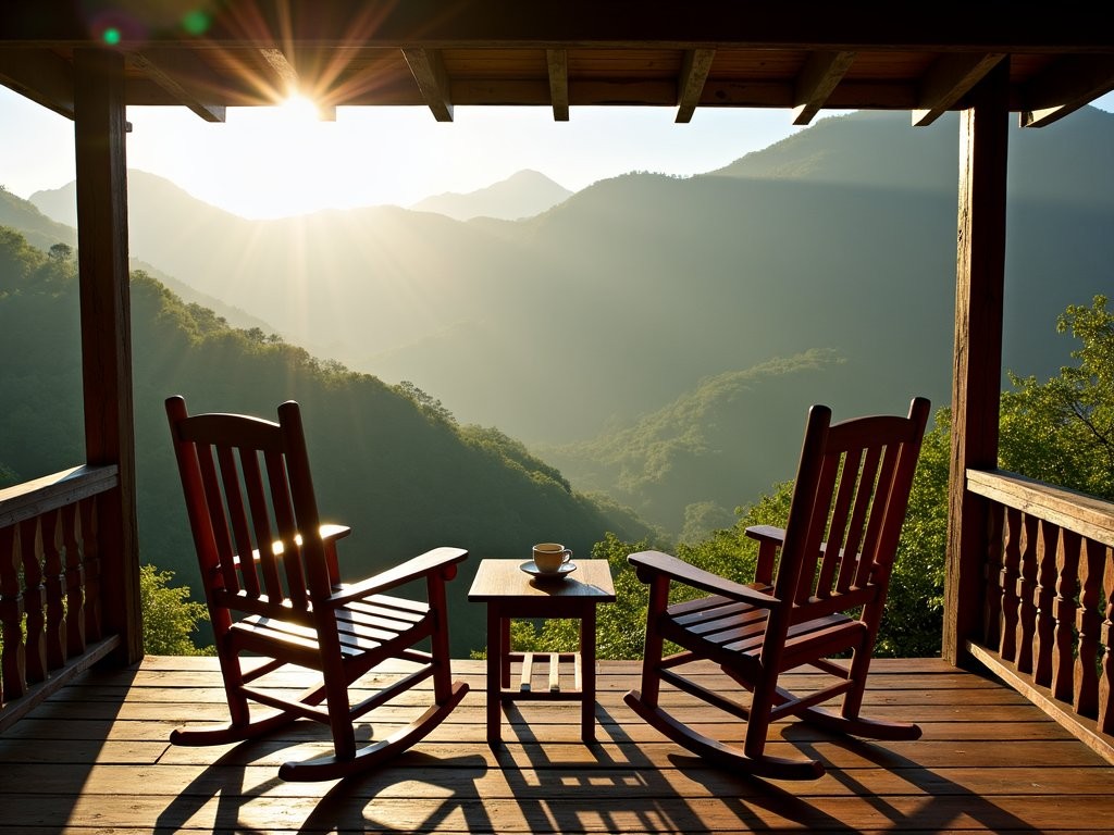 View of central Puerto Rican mountains from a hacienda-style accommodation near Caguas