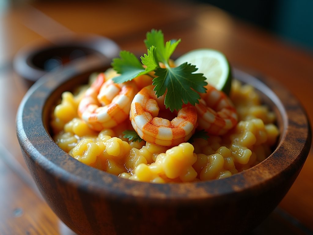 Traditional Puerto Rican mofongo dish served at a restaurant in Caguas