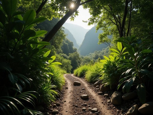 Scenic view from El Toro trail in El Yunque National Forest near Caguas