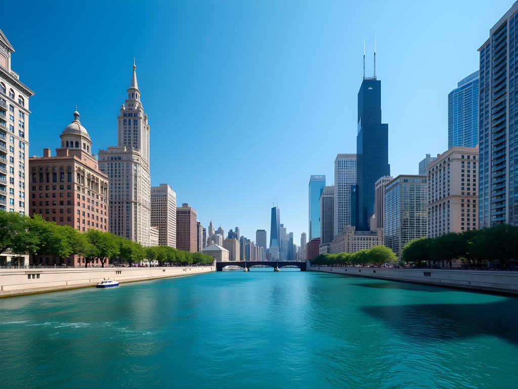 Chicago Architecture Foundation river cruise showcasing the city's iconic skyline