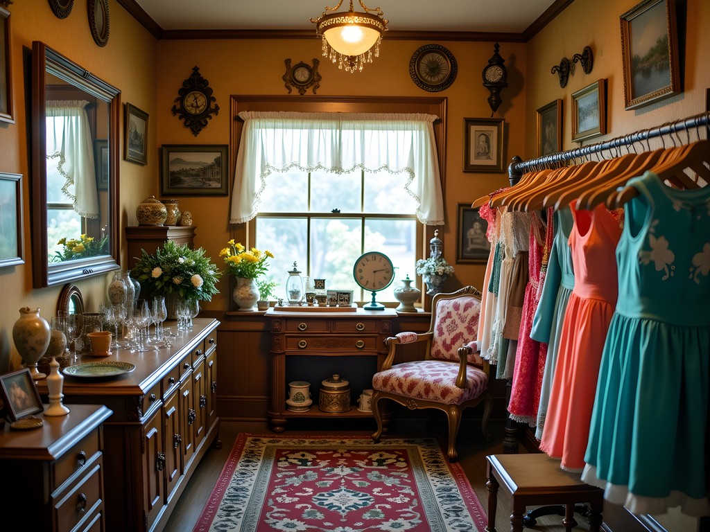 Naomi exploring a vintage shop in downtown Corpus Christi