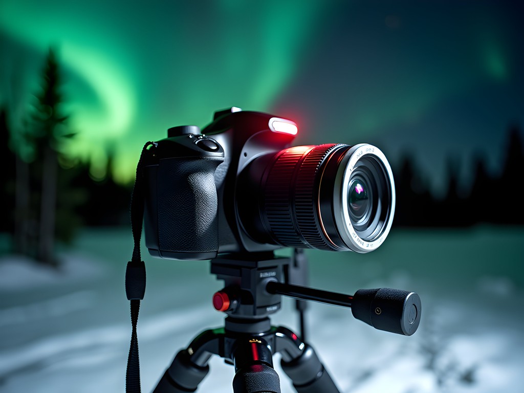 Camera setup for photographing Northern Lights in Fairbanks winter conditions