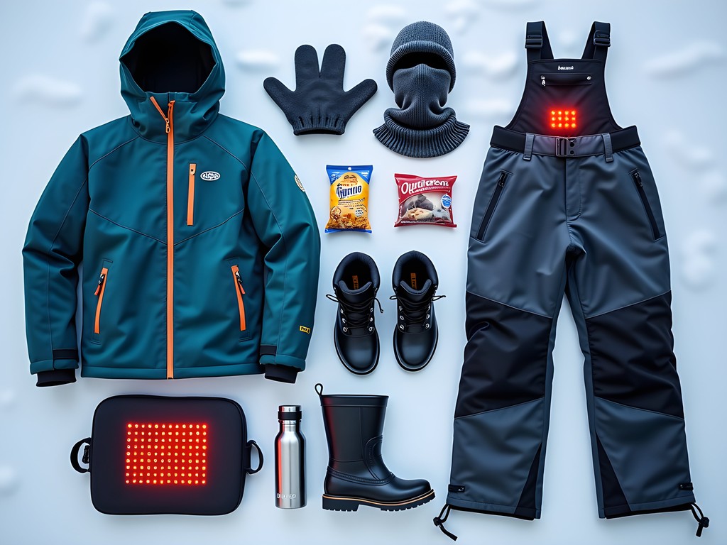 Cold weather gear setup for comfortable aurora viewing in Fairbanks winter
