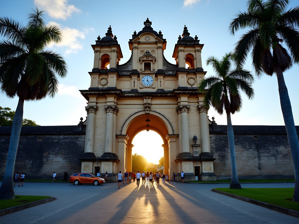 Historic stone walls and Spanish colonial architecture of Fort Santiago in Intramuros, Manila