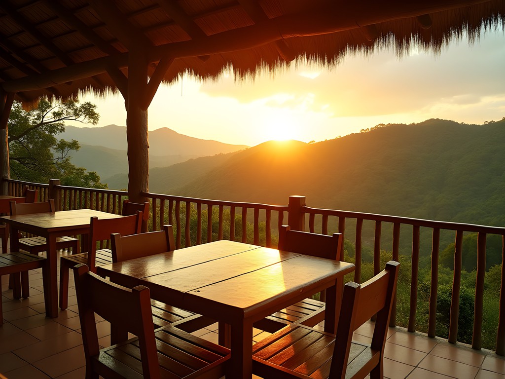 Budget accommodation in Mbarara with sunset view over Ugandan hills