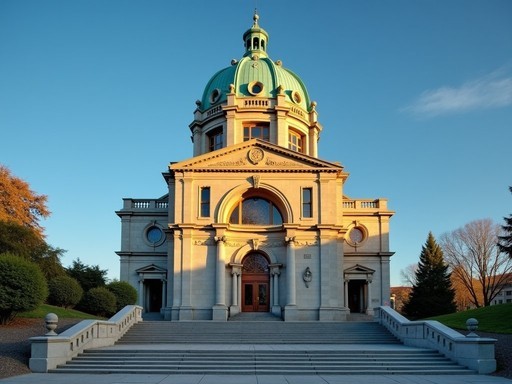 Saint Joseph's Oratory dome and façade on Mount Royal in Montreal