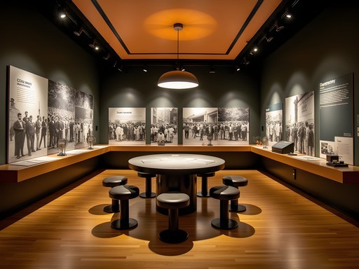 Civil Rights Room at Nashville Public Library with historic photographs and exhibits
