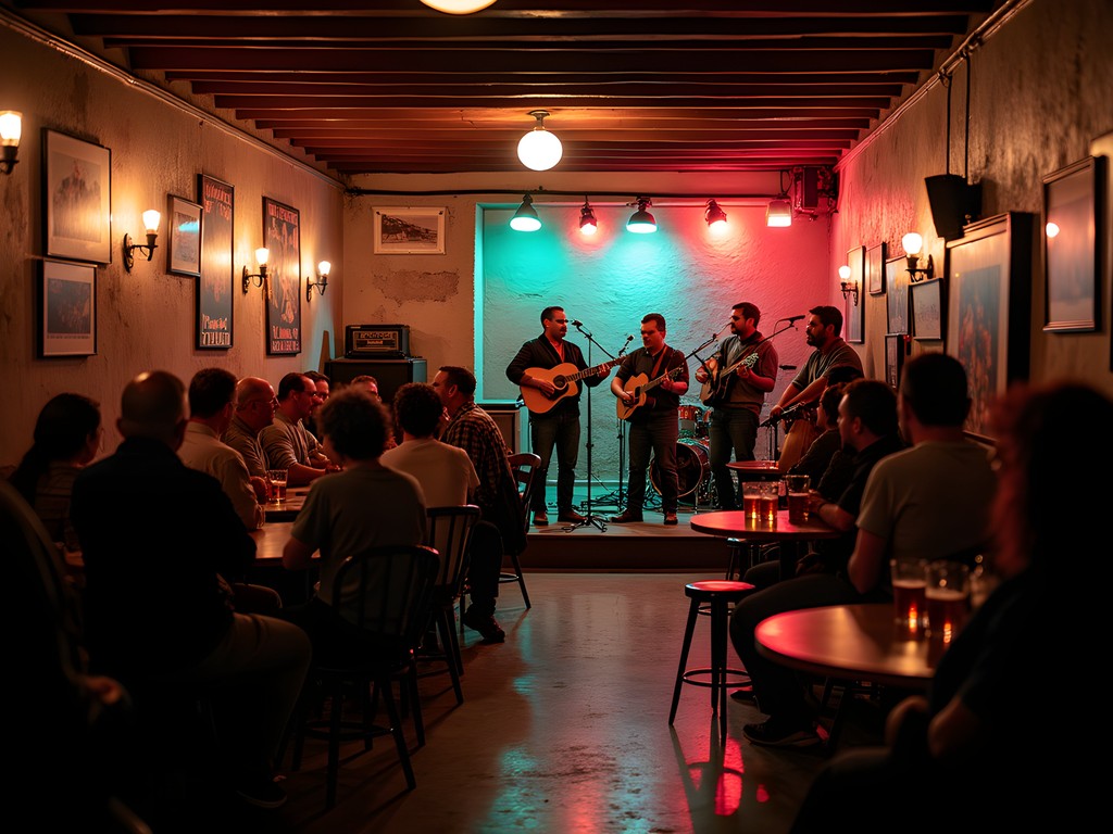 Intimate music venue in East Nashville with local musicians performing