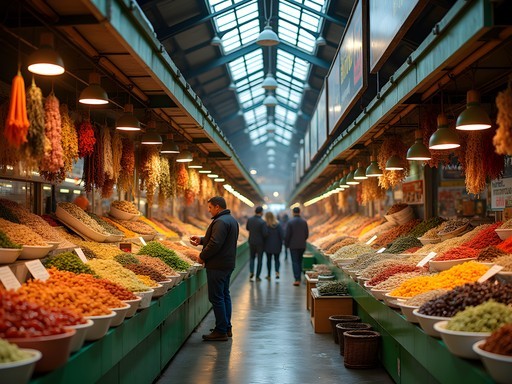 Robert Garcia exploring an ethnic food market in Queens